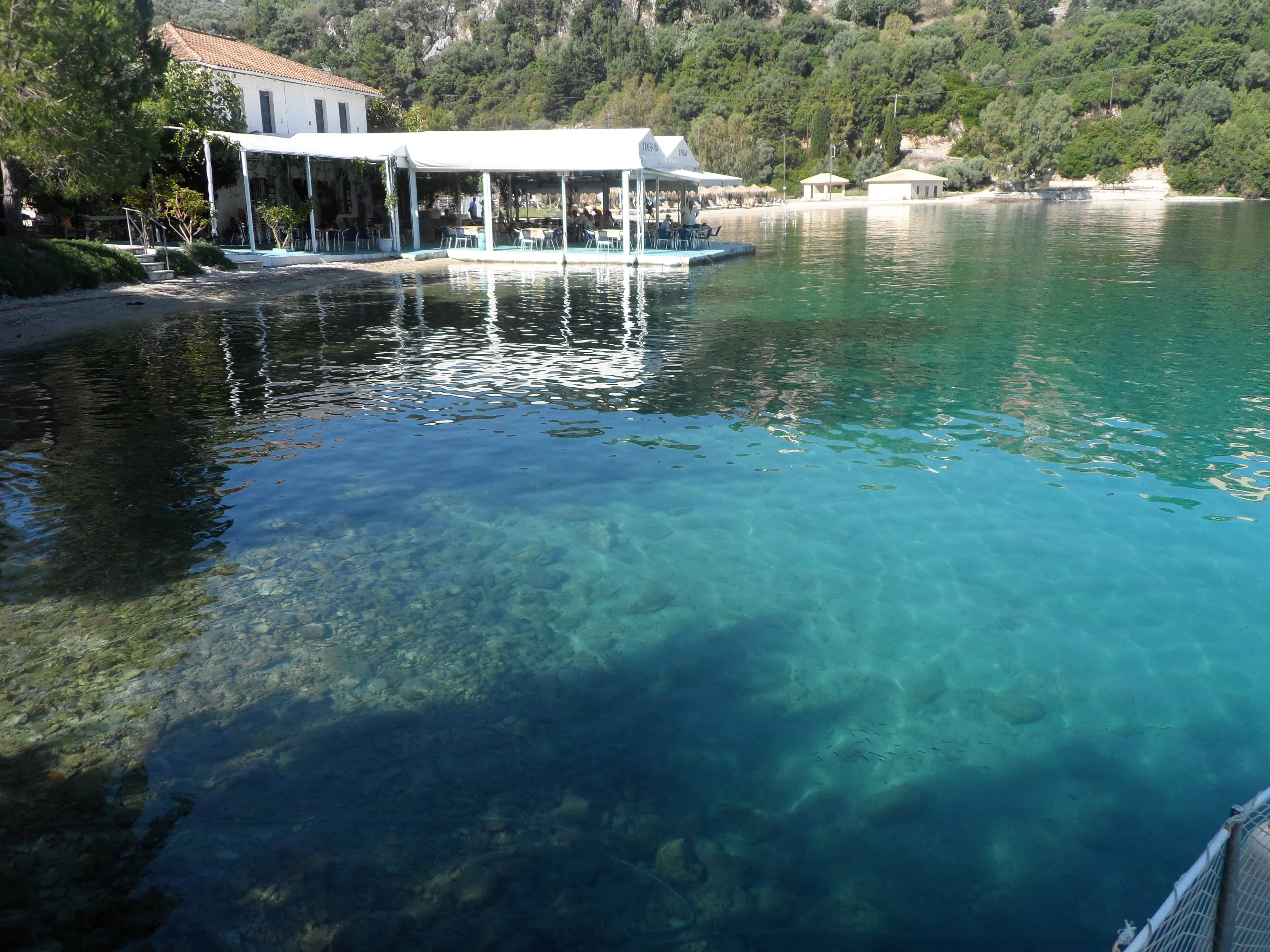 Spilia Bay and Taverna Ionian