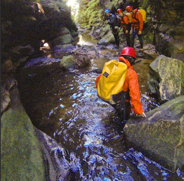 Canyoning blue mountains