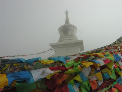 Stupa at first pass into Tibetan lands