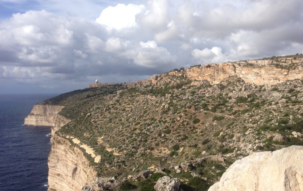 The Dingli Cliffs along western Malta.