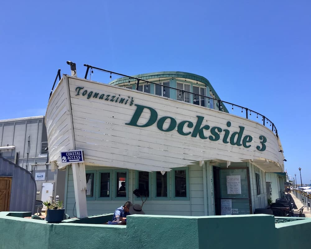 Lunch at Dockside 3 in Morro Bay, California