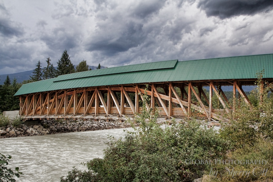 Golden BC timber bridge