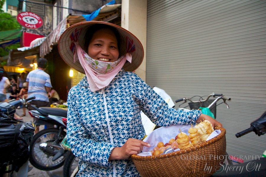 Street vendor hanoi vietnam