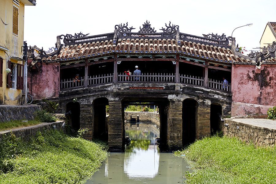 iconic bridge in Hoi An