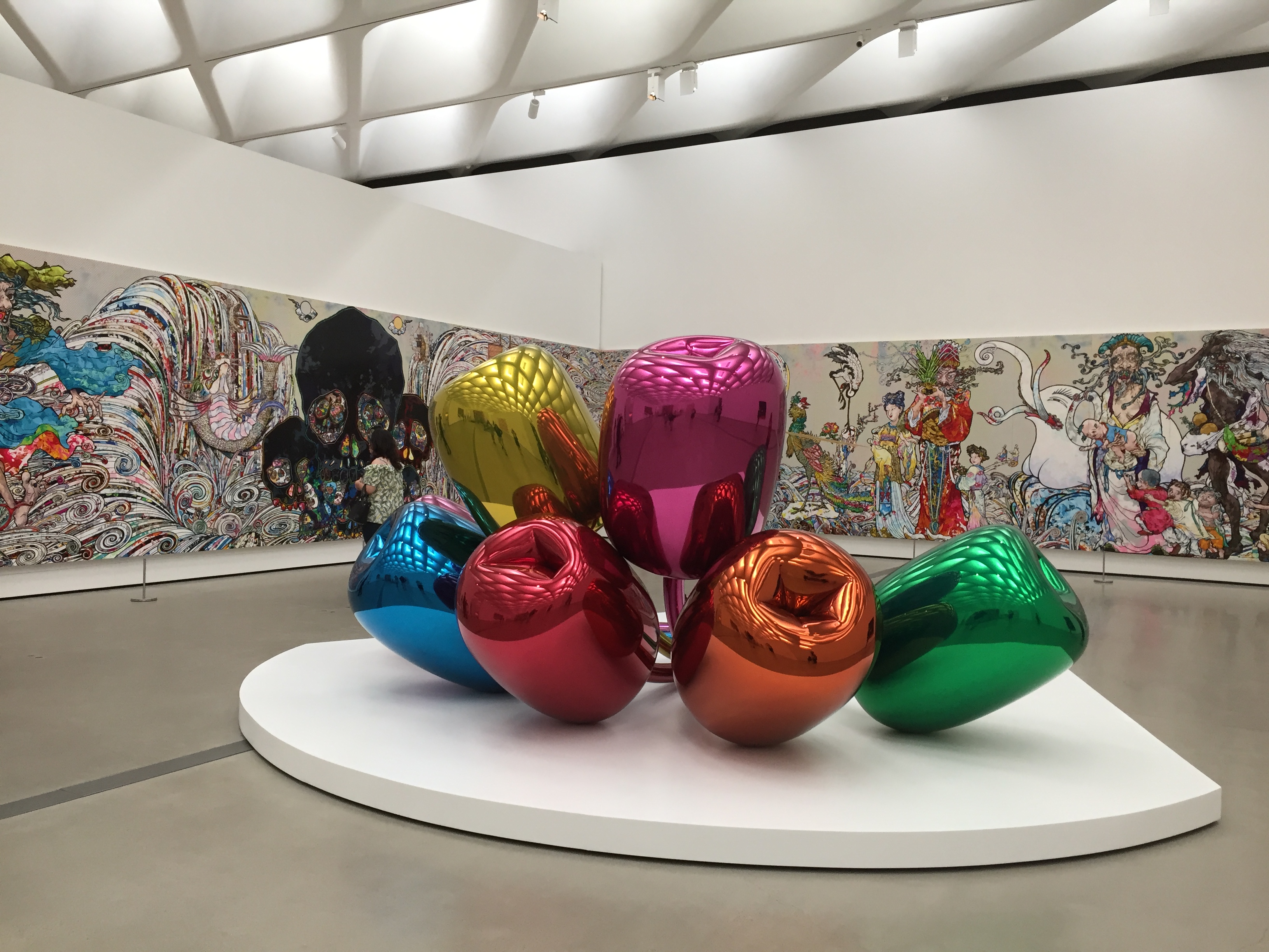 "Tulips" sculpture by Jeff Koons at The Broad, Downtown LA museum