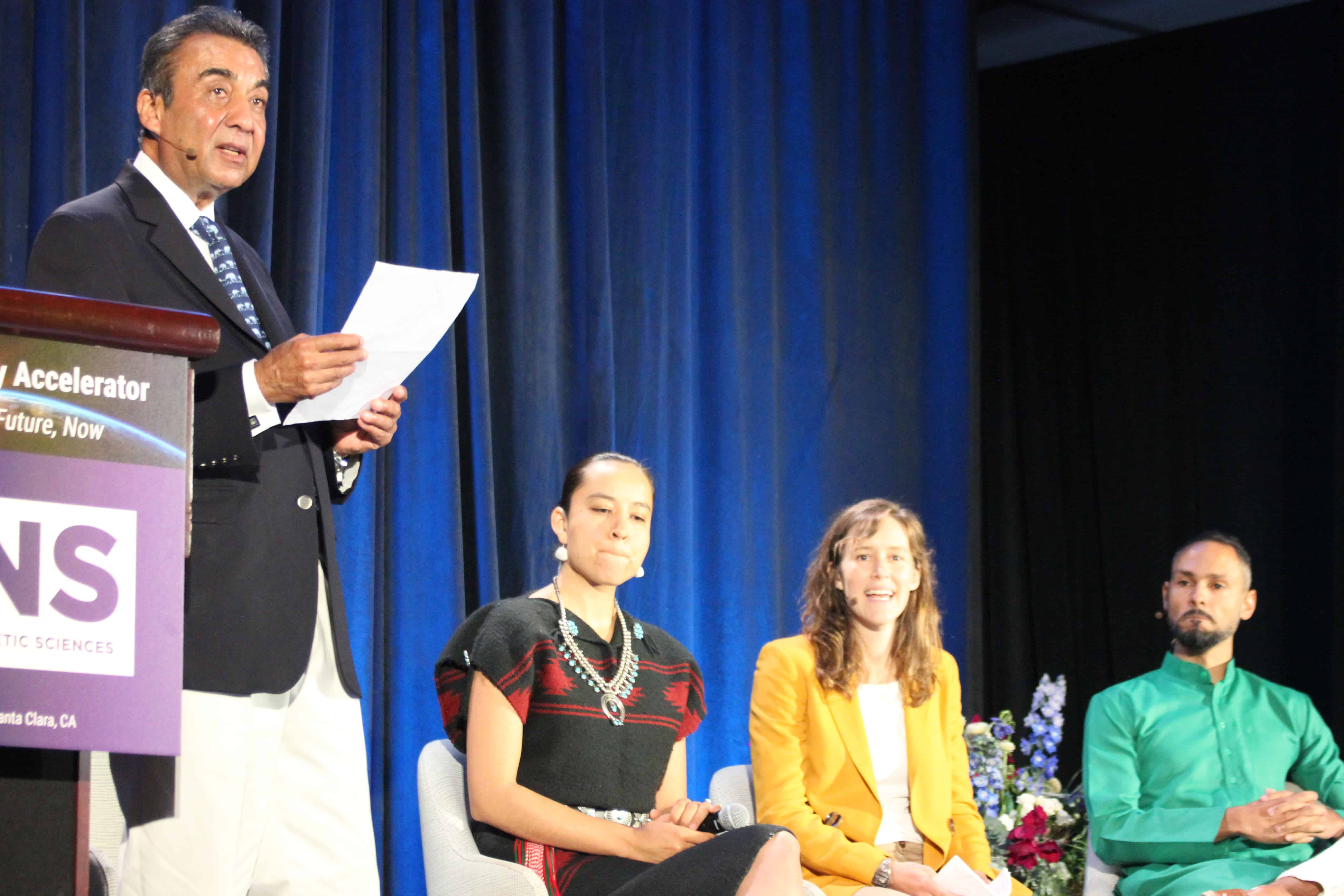 Azim Khamisa also presented the NextGen Consciousness in Action Awards to Lyla June, Jewel Love and Sarah Peck.