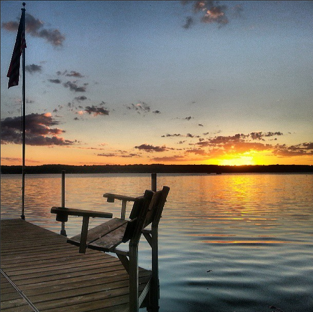 Lake sunset wisconsin