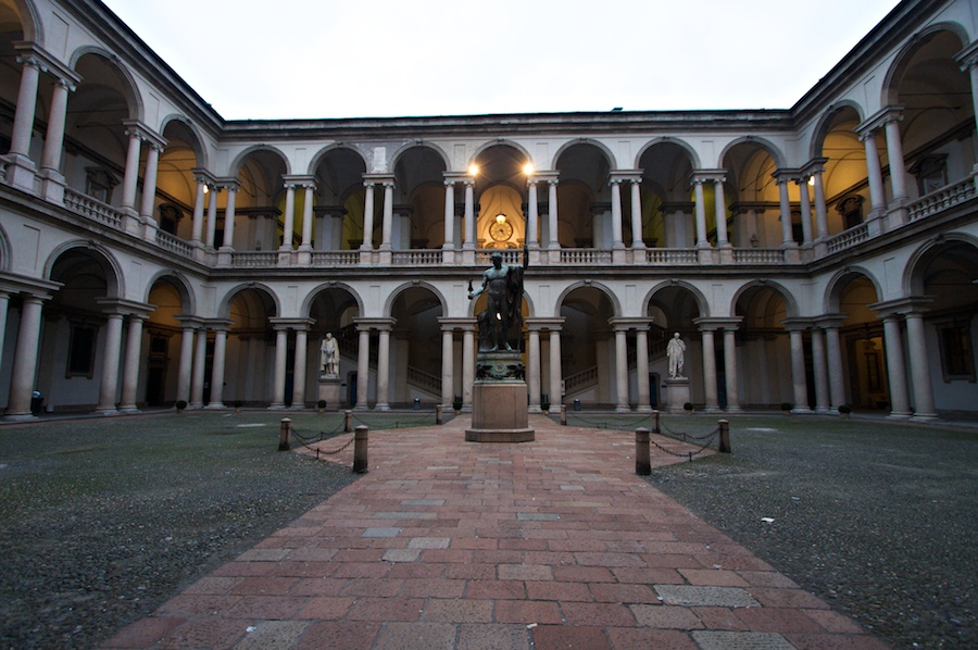 Courtyard of Pinacoteca di Brera  - Milan