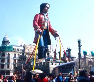 Gulliver sculpture at 1999 Las Fallas festival in Valencia, Spain