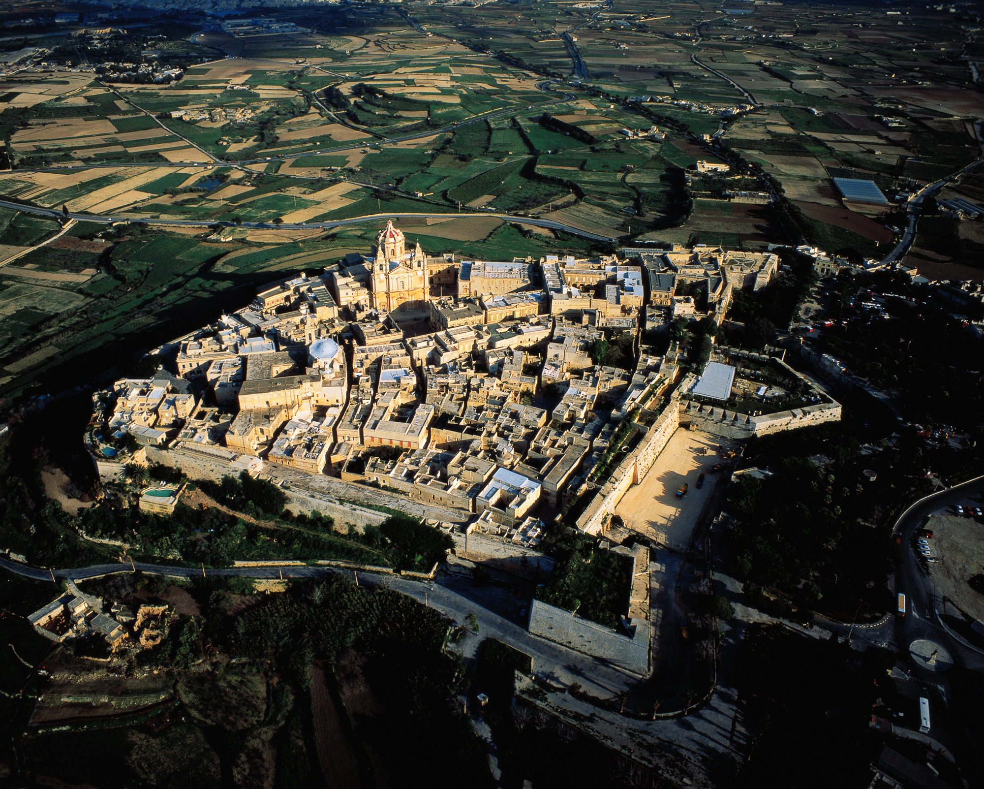 The fortified city of Mdina.