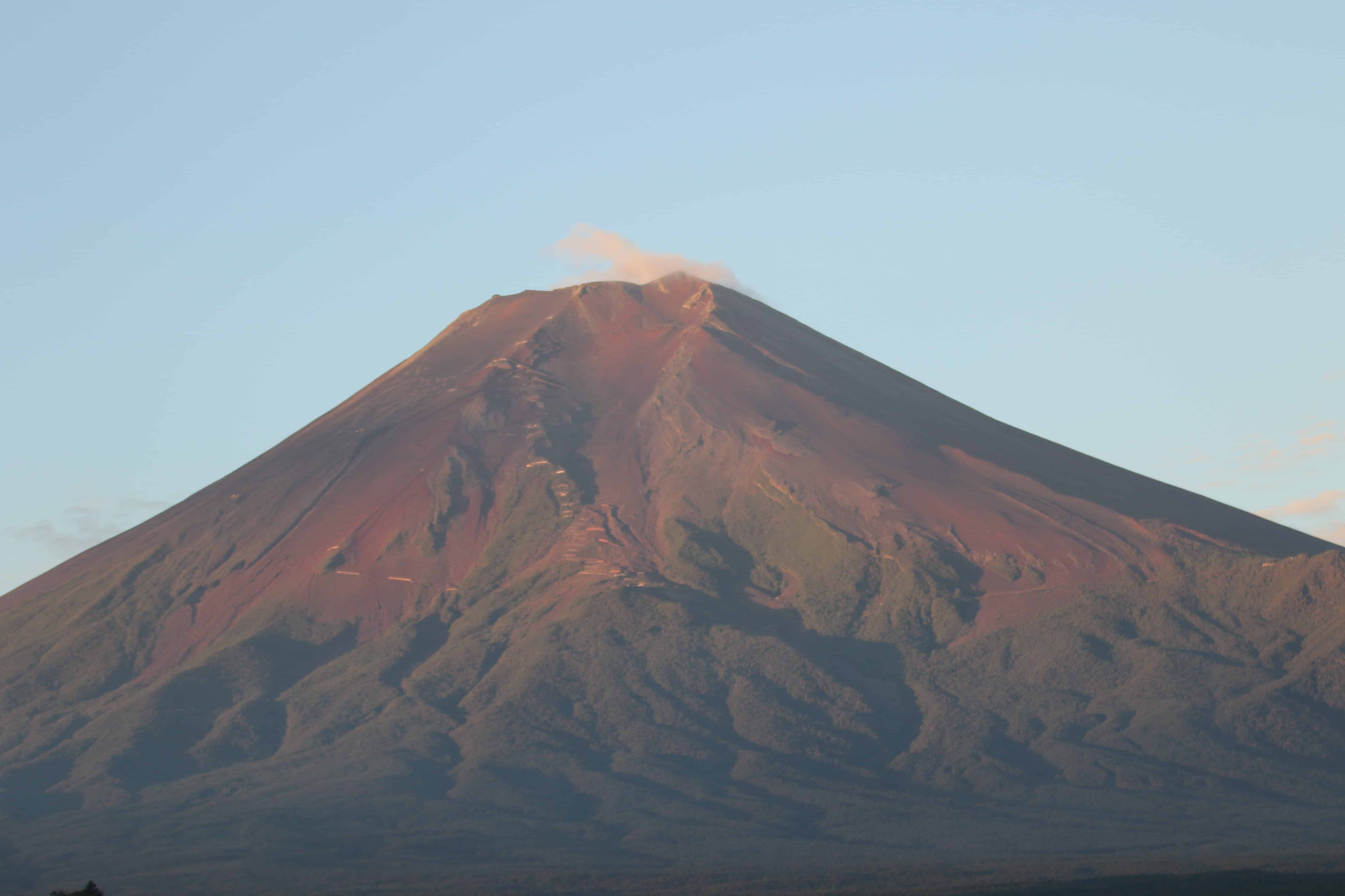 view of Mount Fuji from Hotel Kaneyamaen in Yamanashi