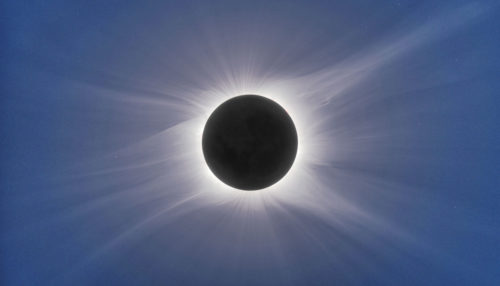 Solar eclipse in totality