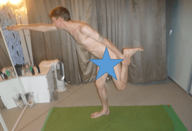 Doing naked yoga in London, England