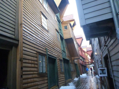 Bryggen World Heritage site in Bergen