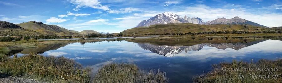 Reflection of Torres del Paine