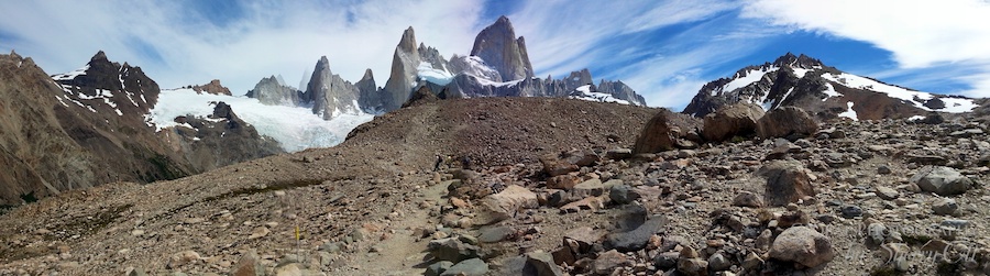 Hiking up to Fitz Roy