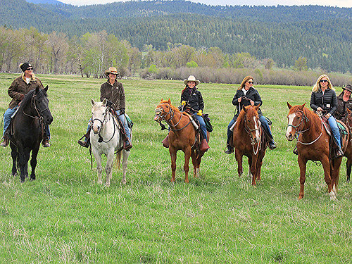 paws up cowgirls, paws up cattle drive, cowgirl spring roundup, missoula, montana