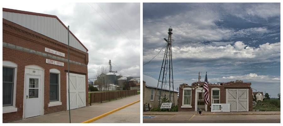 Pilger tornado before and after