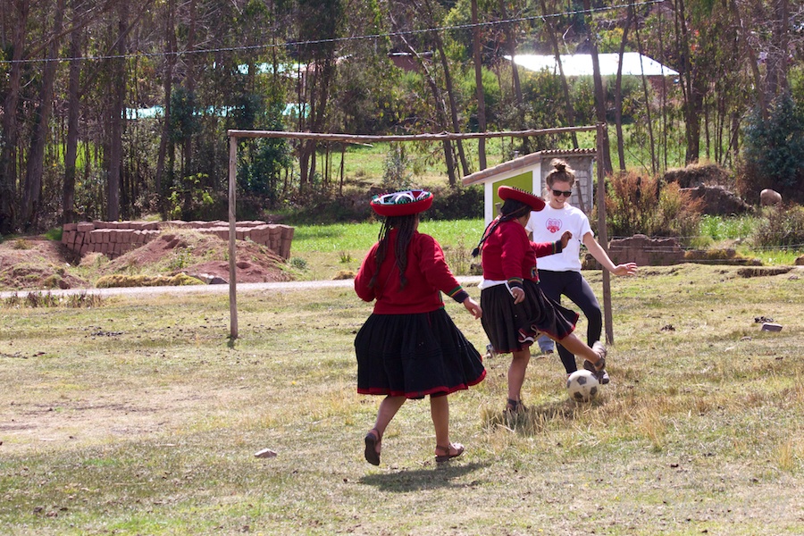 Soccer with locals Peru