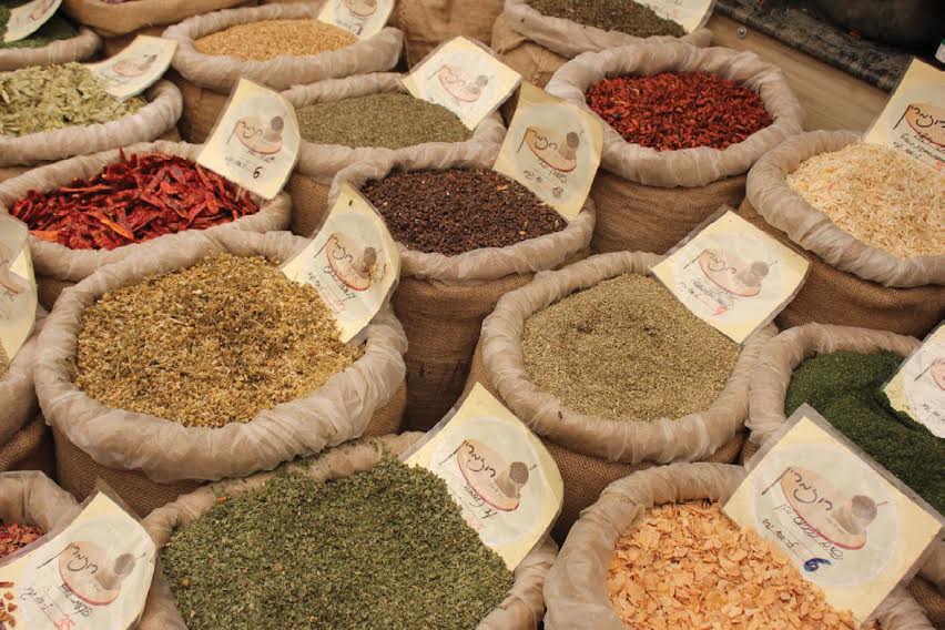 Spices in Israel market.