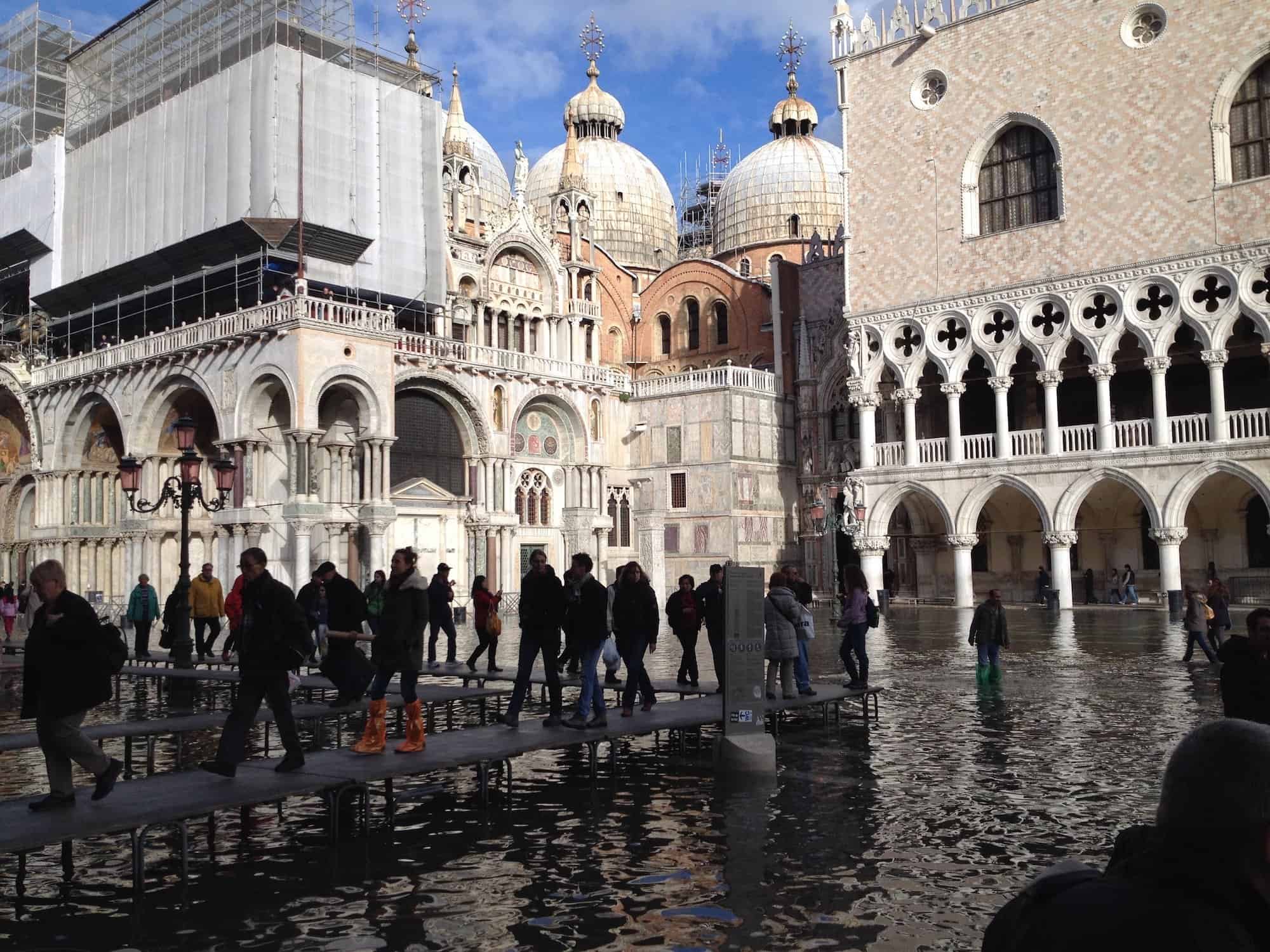 St. Marks Square flood Venice Tourism