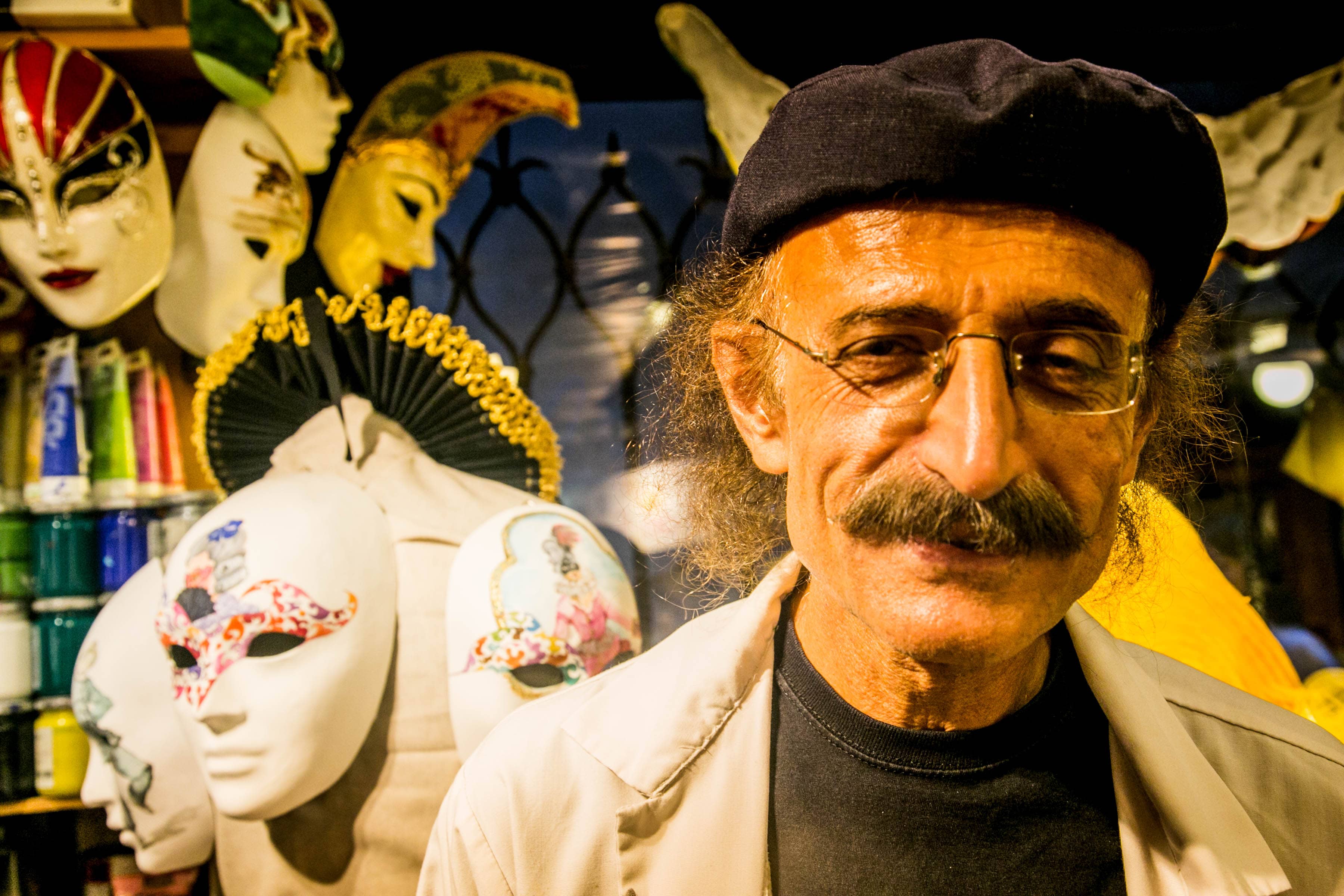 Venetian carnival masks Biennale