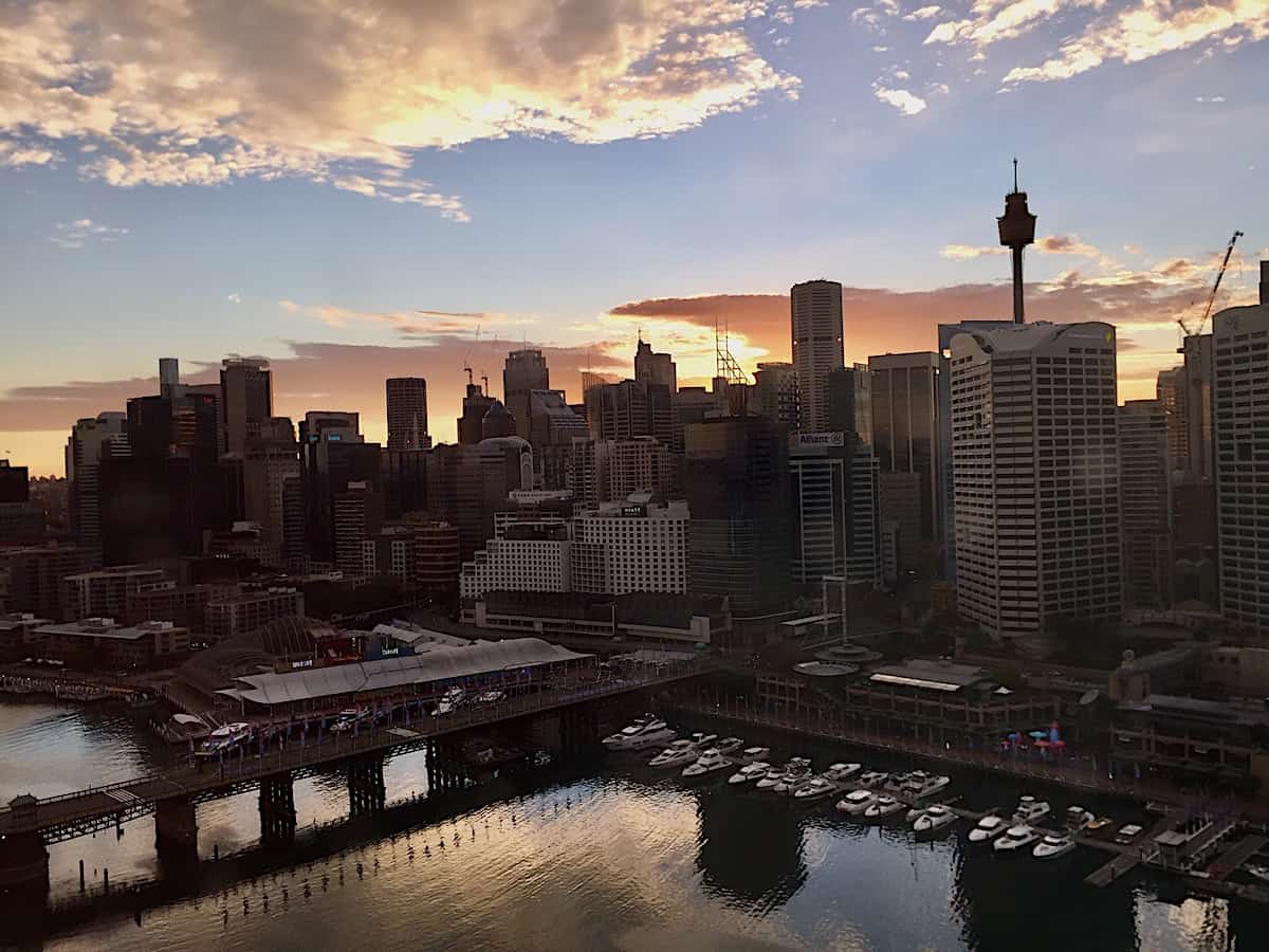 View from Sofitel Darling Harbour, Sydney