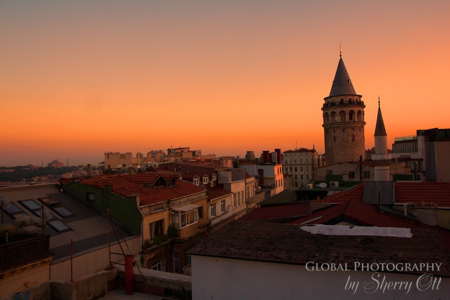 Galata Tower Istanbul Sunset