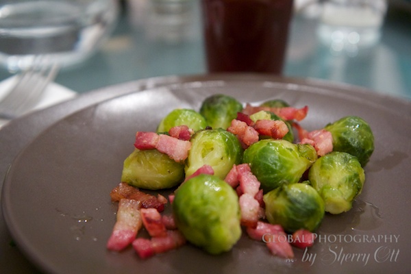 Brussel sprouts and bacon