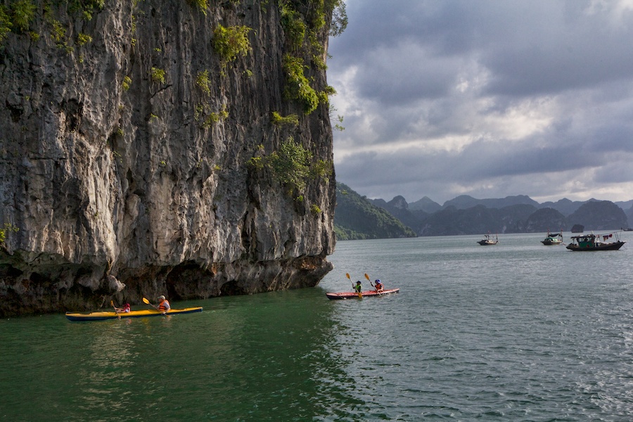 Kayaking Ha Long Bay Vietnam