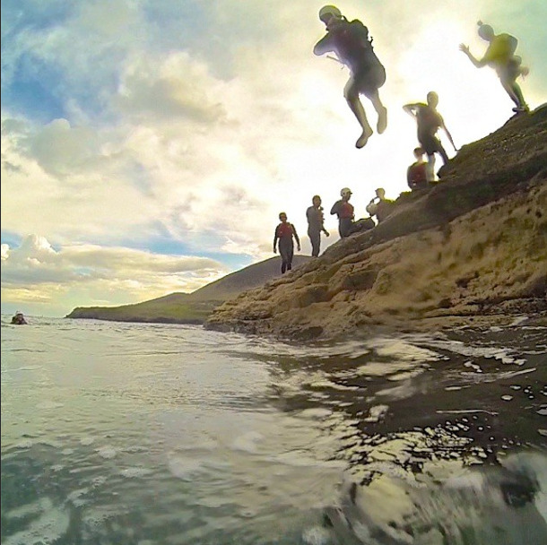 coasteering ireland jump