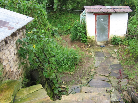 outhouse in Nepal