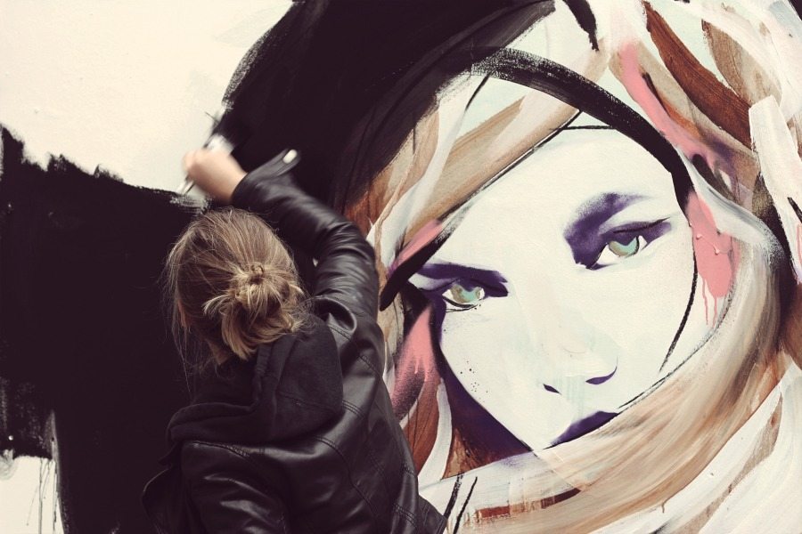 Emerging street artists in London